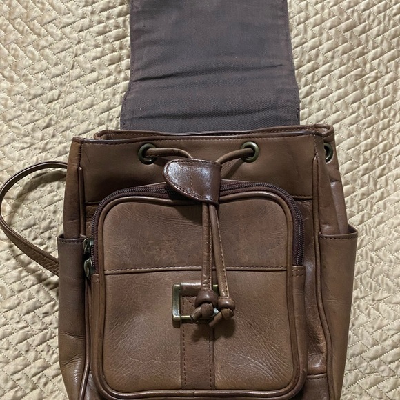 Vintage Wilsons Leather Brown Backpack Purse main image 6